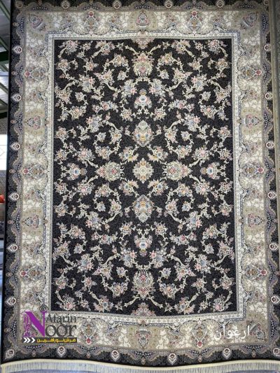 Navy purple design carpet