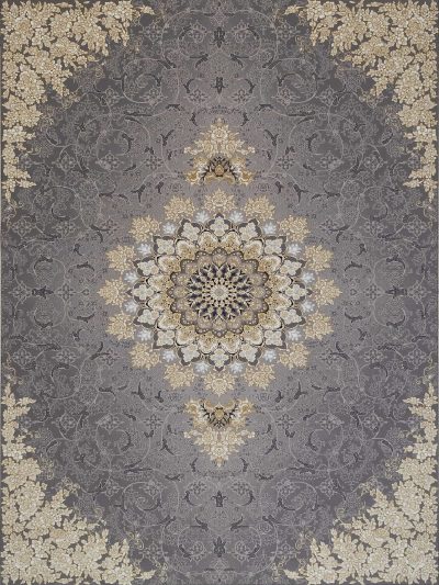 Dark elephant hyacinth pattern carpet (1)