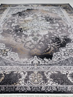 Carpet code 3959 dark elephant with relief 3